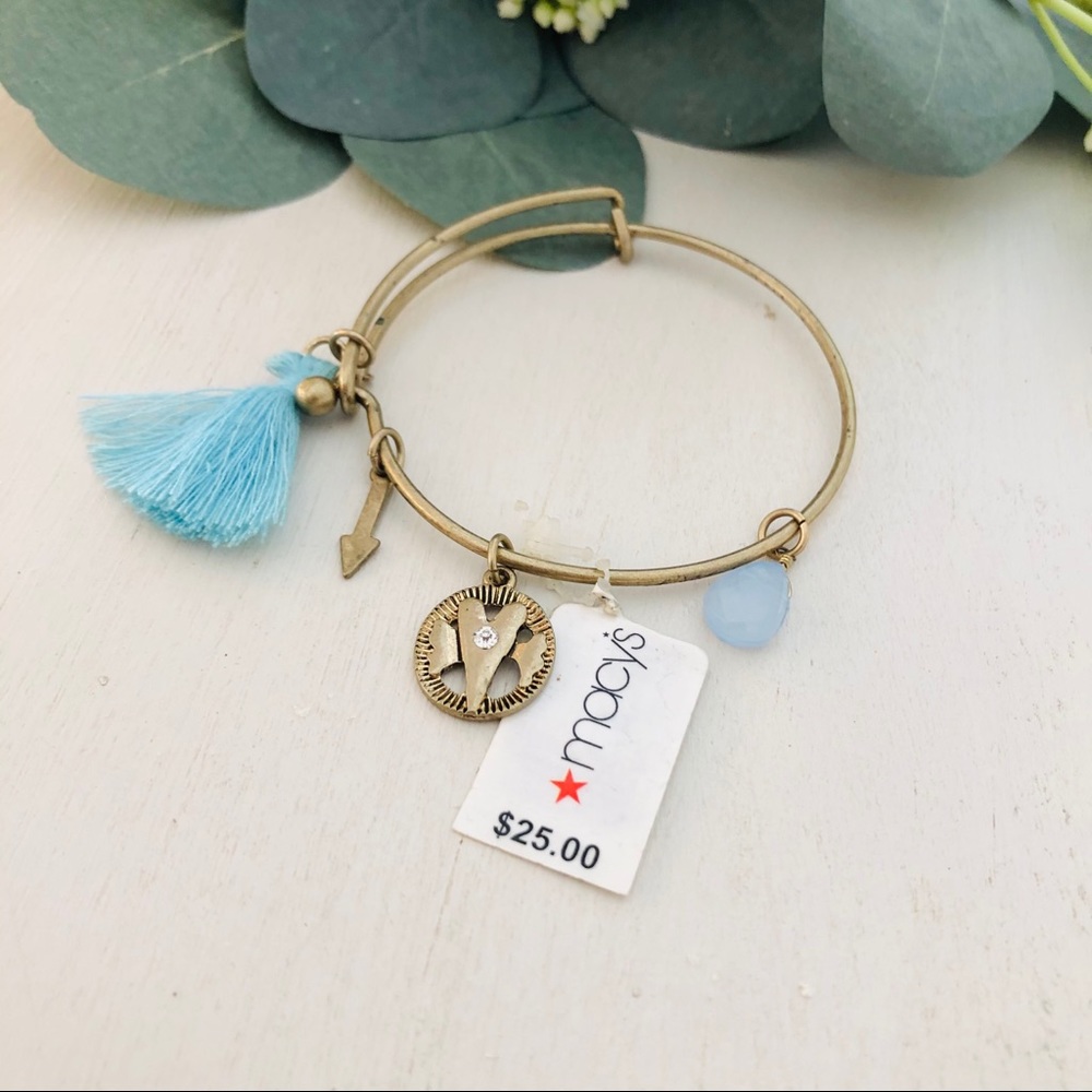 Macy’s Tassel Charm Bangle Bracelet